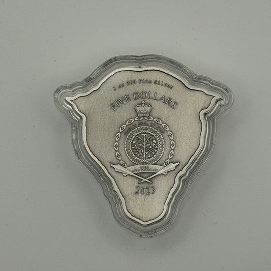 2023 Niue 2 oz Silver Fierce Nature: Leopard Coin