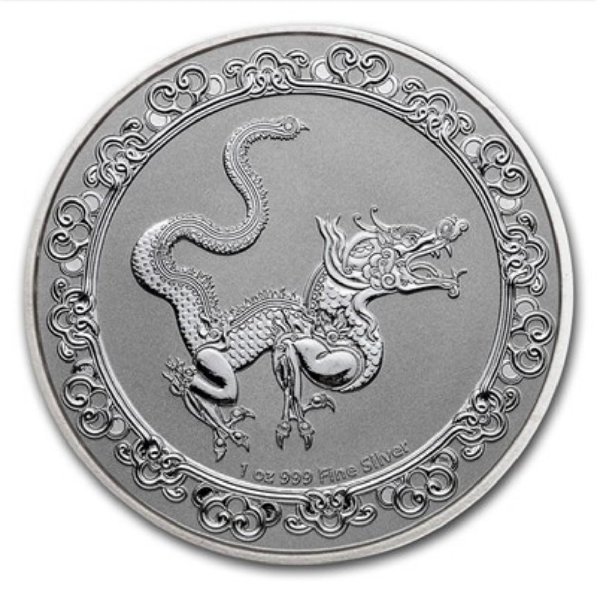 2020 Niue 1 oz Silver Celestial Animals: The Yellow Snake