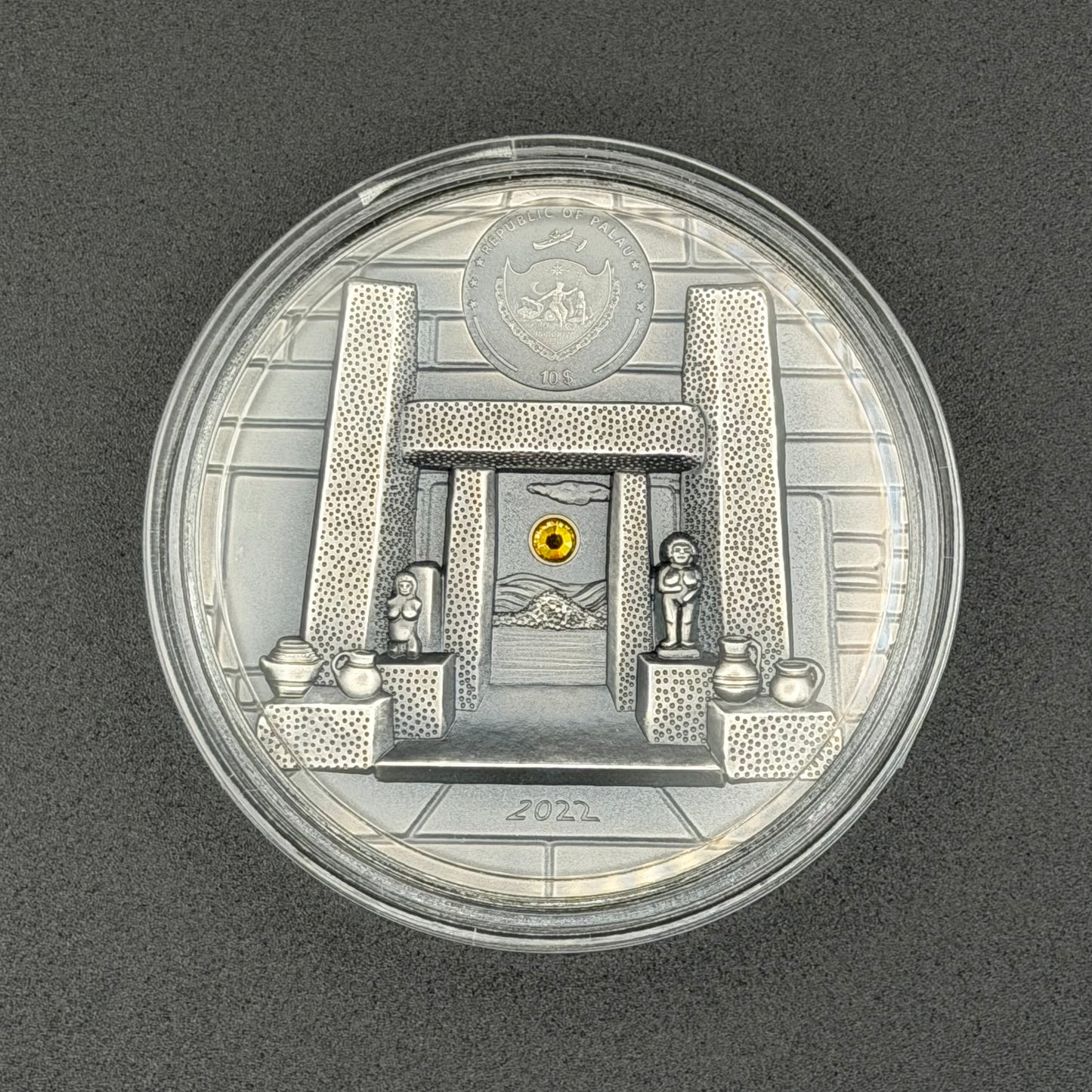 2022 Palau 2 oz Silver Mnajdra Temple