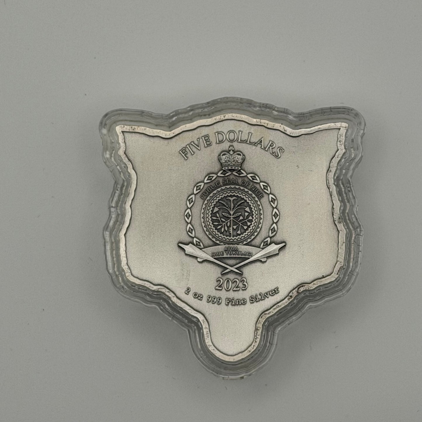 2023 Niue 2 oz Silver Fierce Nature: Wolf Coin