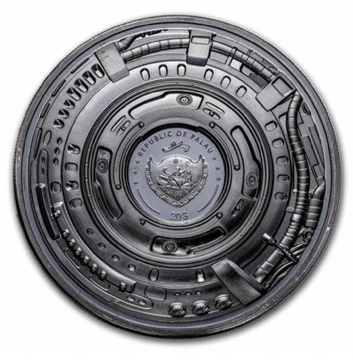 2023 Palau 3 oz Silver Cyborg Revolution: Dog (Black Proof)