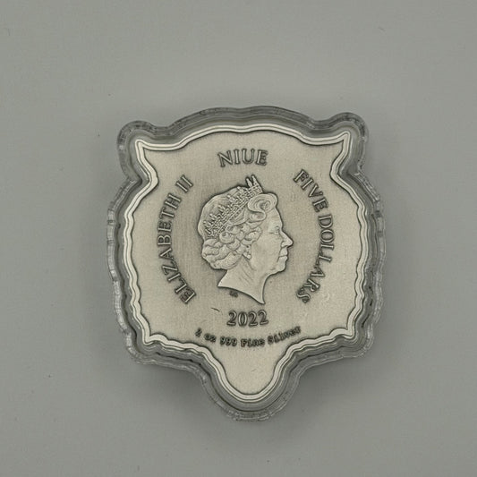 2022 Niue 2 oz Silver Fierce Nature: Tiger Coin