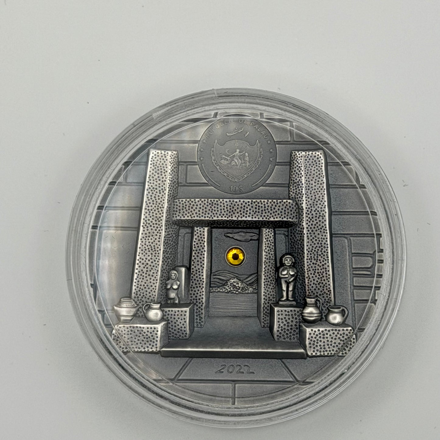2022 Palau 2 oz Silver Mnajdra Temple