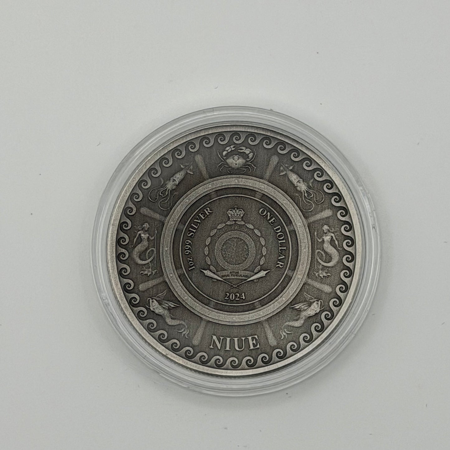 2024 Niue 1 oz Silver Mythical Creatures: Sea Serpent