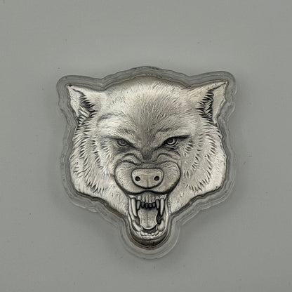 2023 Niue 2 oz Silver Fierce Nature: Wolf Coin