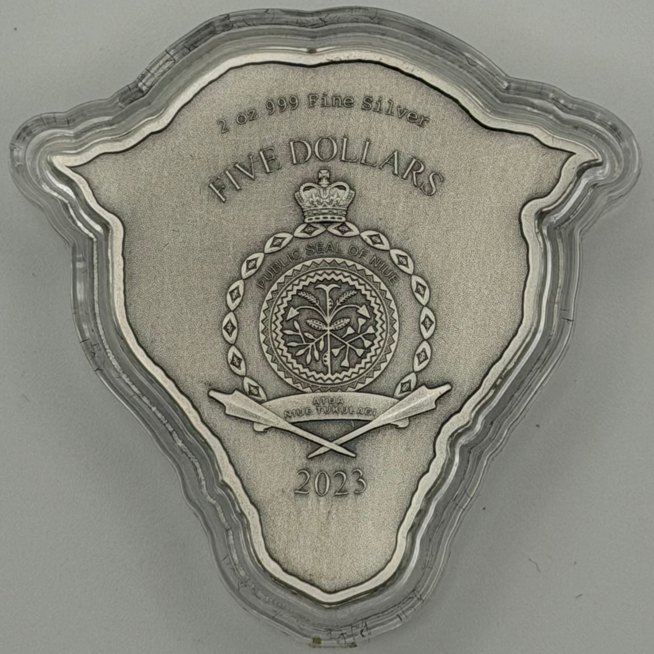 2023 Niue 2 oz Silver Fierce Nature: Leopard Coin