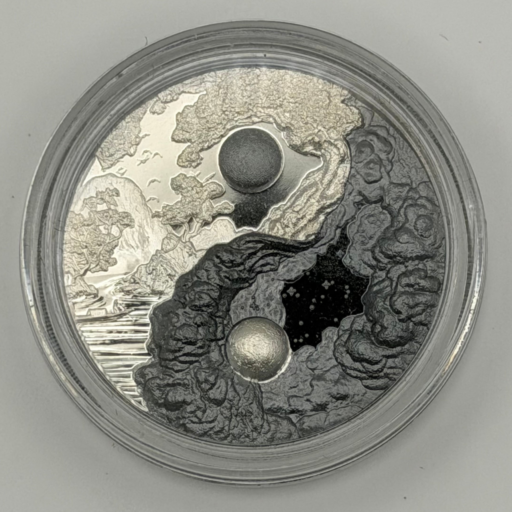 Palau 1 oz Silver Ying and Yang