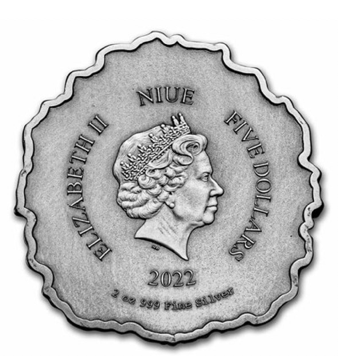 2022 Niue 2 oz SIlver Fierce Nature: Lion Coin