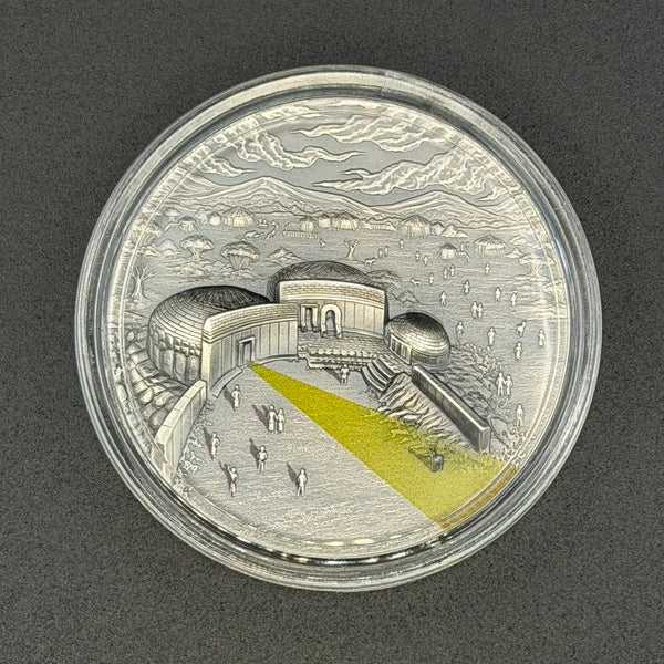 2022 Palau 2 oz Silver Mnajdra Temple