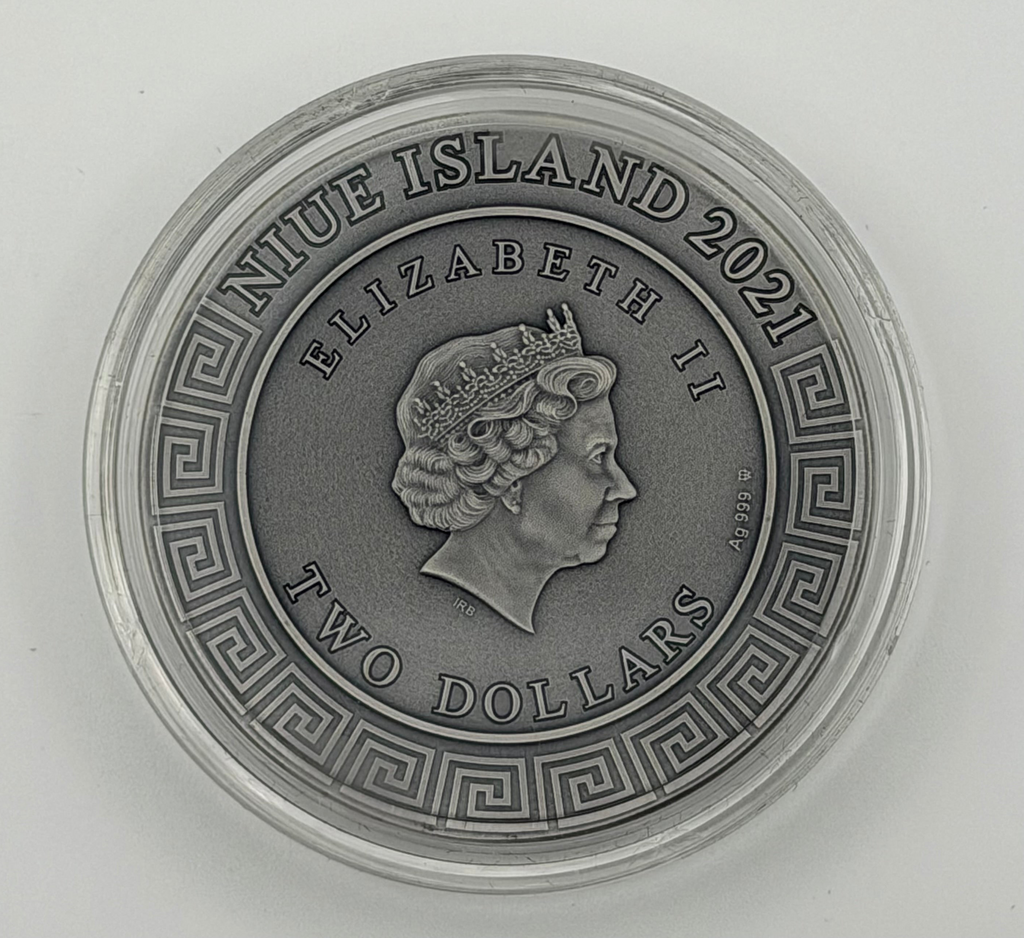 2021 Niue 2 oz Silver Heracles