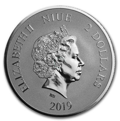 2019 Niue 1 oz Silver Celestial Animals: The White Tiger