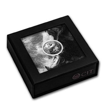 Palau 1 oz Silver Ying and Yang Coin (Black Proof)