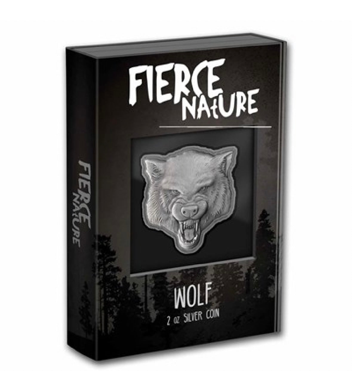 2023 Niue 2 oz Silver Fierce Nature: Wolf Coin