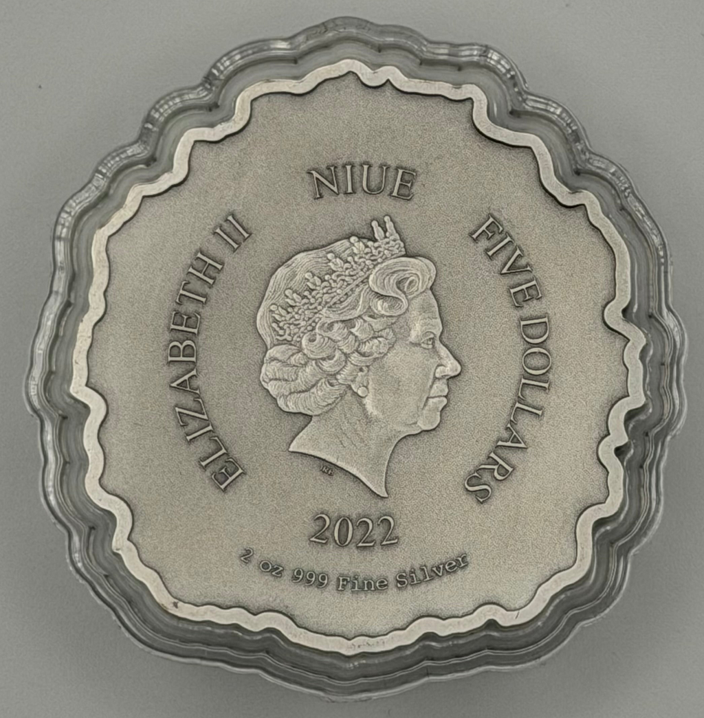 2022 Niue 2 oz SIlver Fierce Nature: Lion Coin