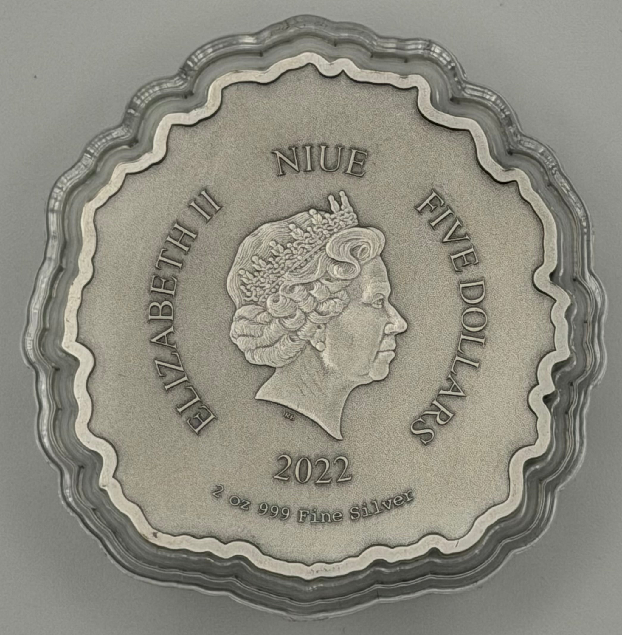 2022 Niue 2 oz SIlver Fierce Nature: Lion Coin