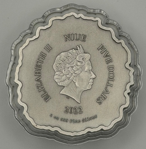 2022 Niue 2 oz SIlver Fierce Nature: Lion Coin