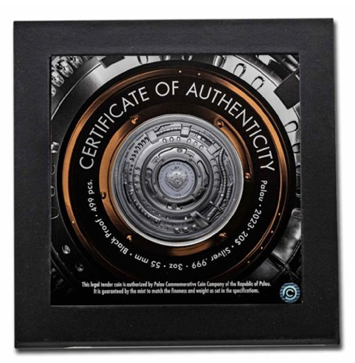 2023 Palau 3 oz Silver Cyborg Revolution: Dog (Black Proof)