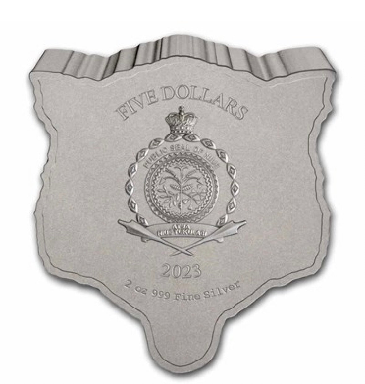 2023 Niue 2 oz Silver Fierce Nature: Wolf Coin
