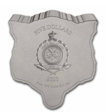 2023 Niue 2 oz Silver Fierce Nature: Wolf Coin