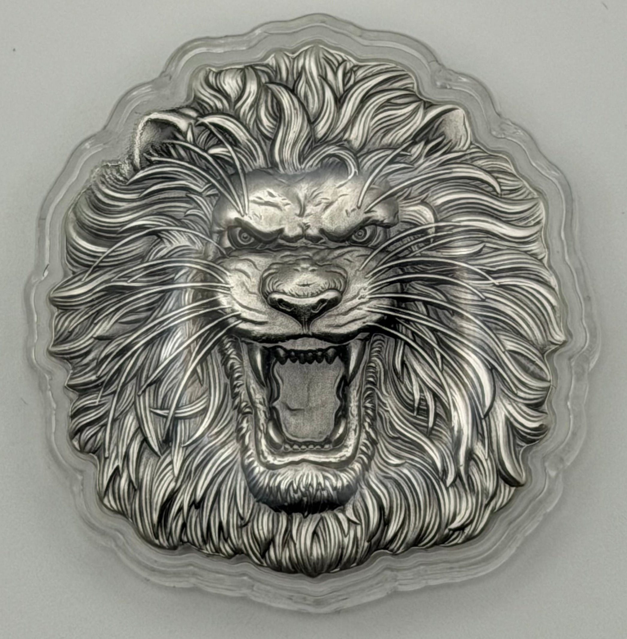 2022 Niue 2 oz SIlver Fierce Nature: Lion Coin
