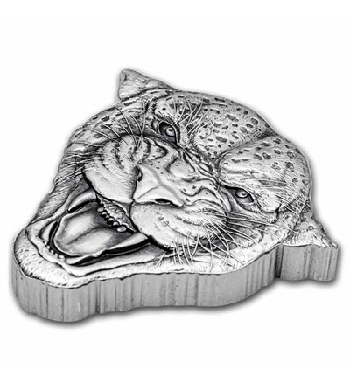 2023 Niue 2 oz Silver Fierce Nature: Leopard Coin