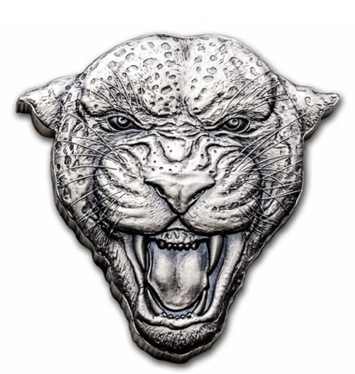 2023 Niue 2 oz Silver Fierce Nature: Leopard Coin