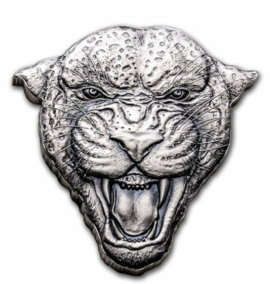 2023 Niue 2 oz Silver Fierce Nature: Leopard Coin