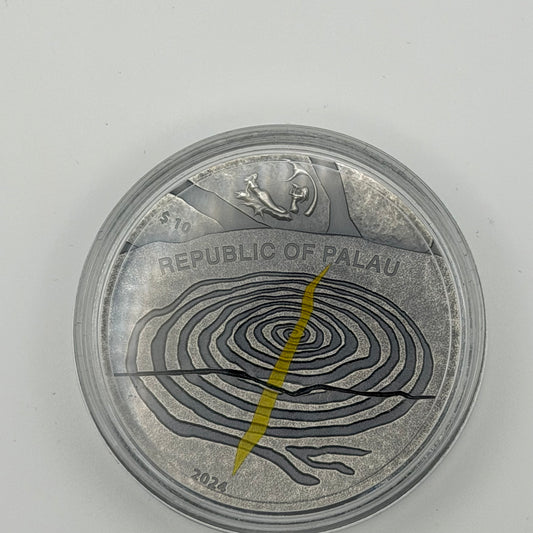 2022 Palau 2 oz Silver Sun Dagger