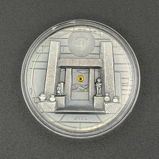 2022 Palau 2 oz Silver Mnajdra Temple