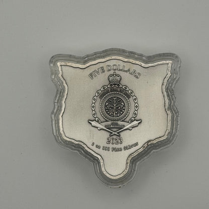 2023 Niue 2 oz Silver Fierce Nature: Wolf Coin