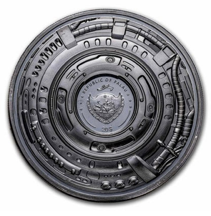 2023 Palau 3 oz Silver Cyborg Revolution: Dog (Black Proof)