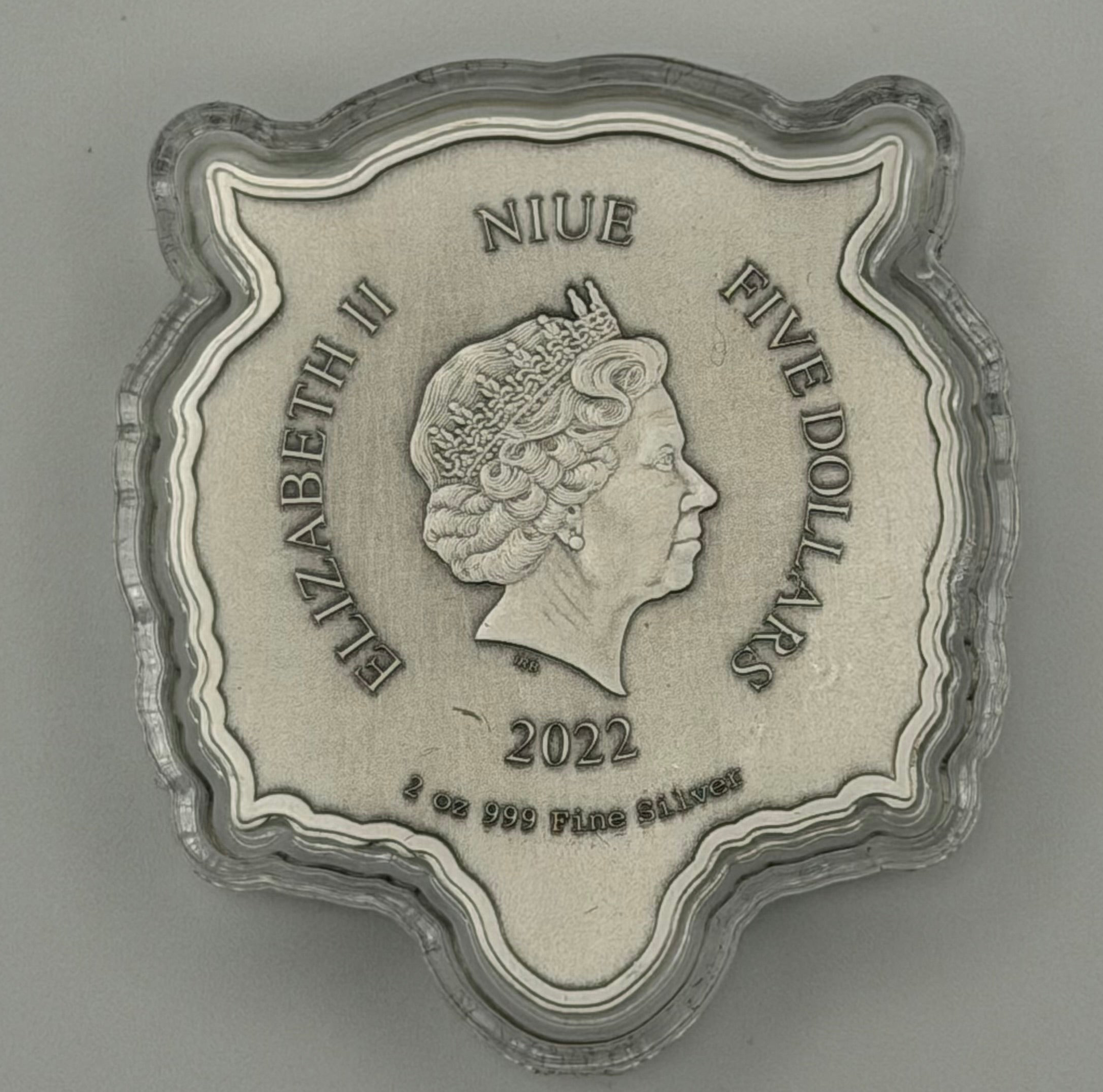 2022 Niue 2 oz Silver Fierce Nature: Tiger Coin