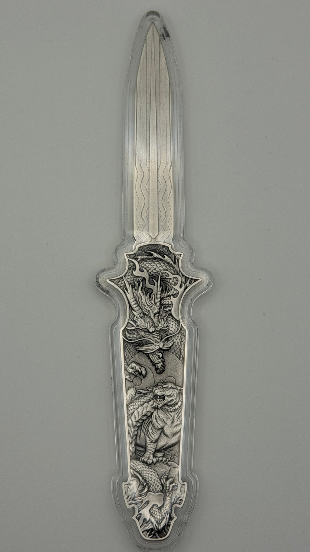 Spectres 2 oz Silver Dragon Tiger Blade