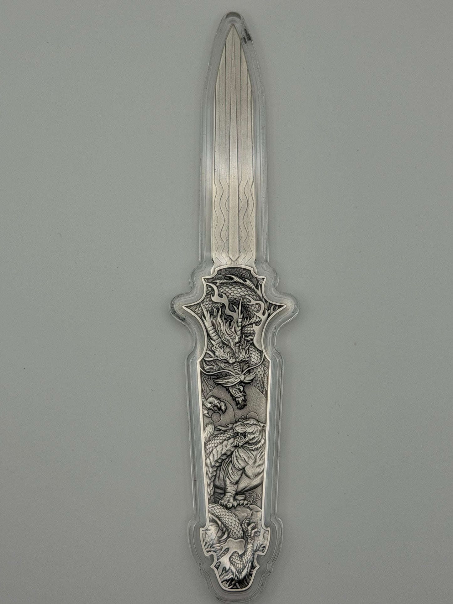 Spectres 2 oz Silver Dragon Tiger Blade