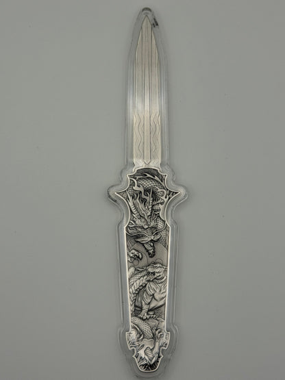 Spectres 2 oz Silver Dragon Tiger Blade