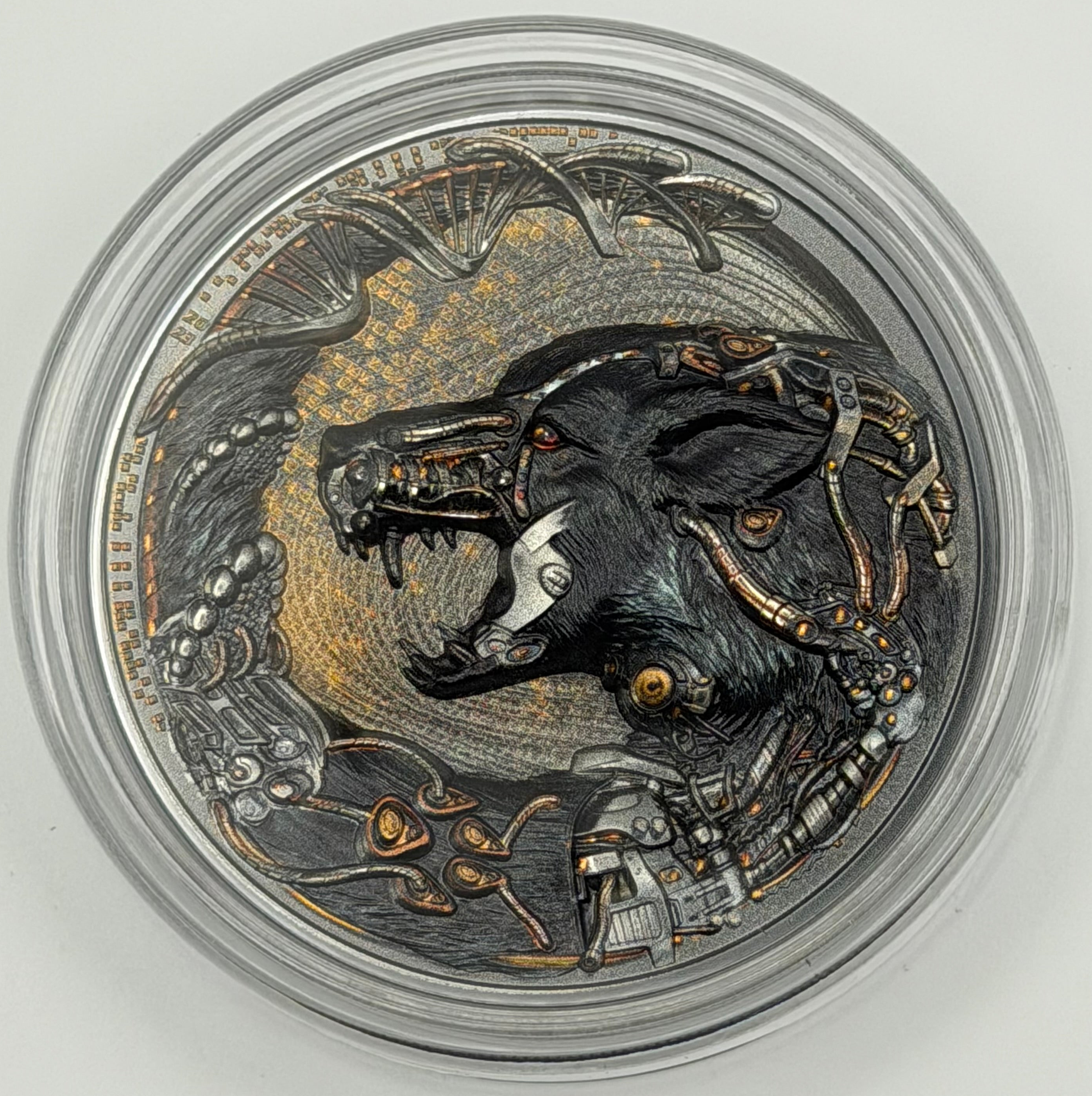 2023 Palau 3 oz Silver Cyborg Revolution: Dog