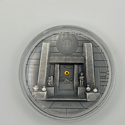 2022 Palau 2 oz Silver Mnajdra Temple