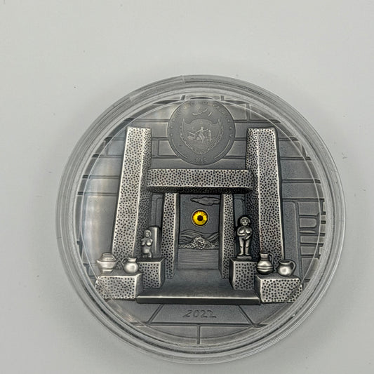 2022 Palau 2 oz Silver Mnajdra Temple