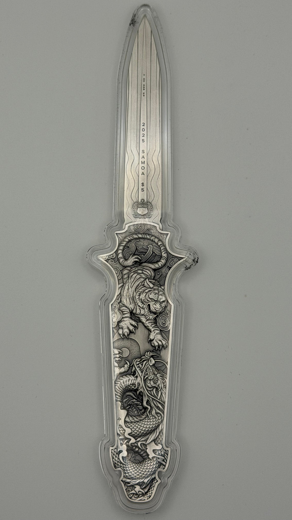 Spectres 2 oz Silver Dragon Tiger Blade