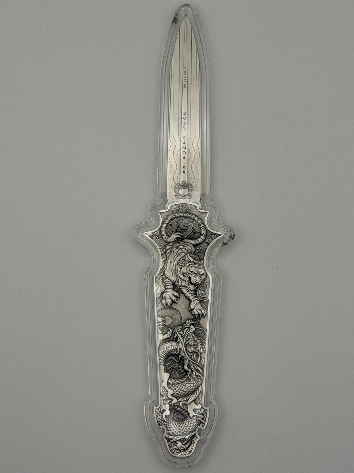 Spectres 2 oz Silver Dragon Tiger Blade