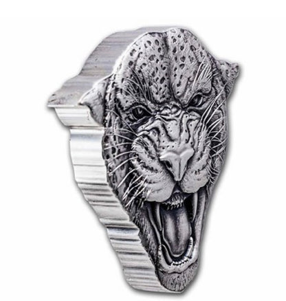 2023 Niue 2 oz Silver Fierce Nature: Leopard Coin