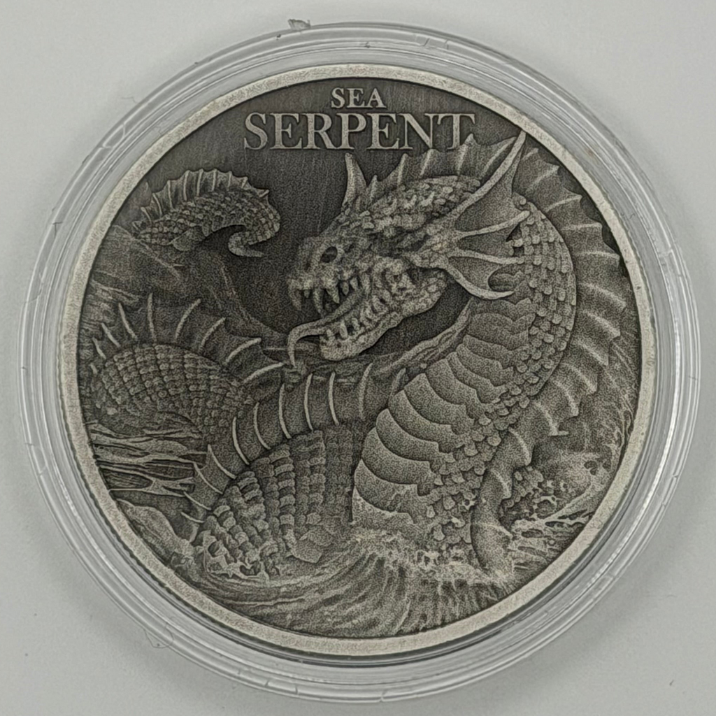 2024 Niue 1 oz Silver Mythical Creatures: Sea Serpent