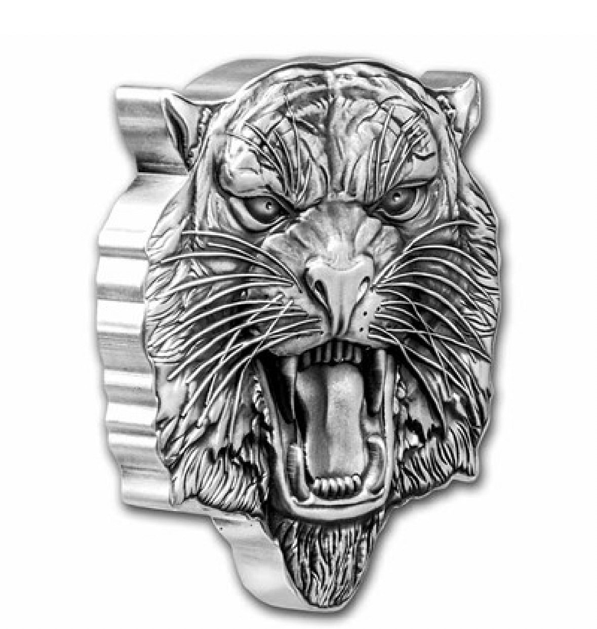 2022 Niue 2 oz Silver Fierce Nature: Tiger Coin