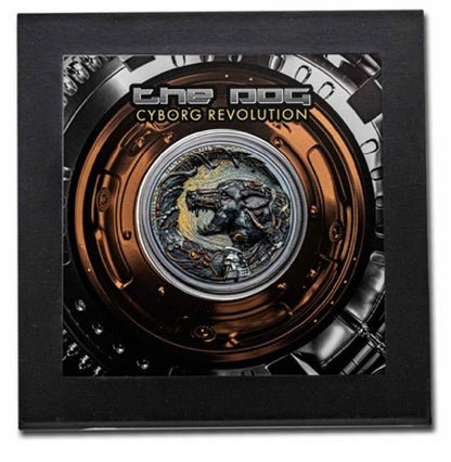 2023 Palau 3 oz Silver Cyborg Revolution: Dog (Black Proof)
