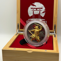 2024 Samoa 5 oz Silver Samurai (Gold Gilded)
