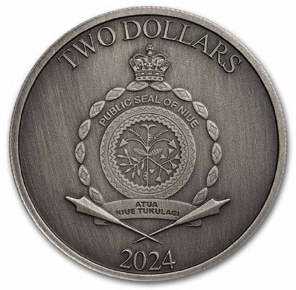 2024 Niue 1 oz Silver Heroes of Greek Mythology: Perseus