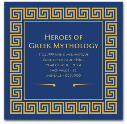 2024 Niue 1 oz Silver Heroes of Greek Mythology: Perseus